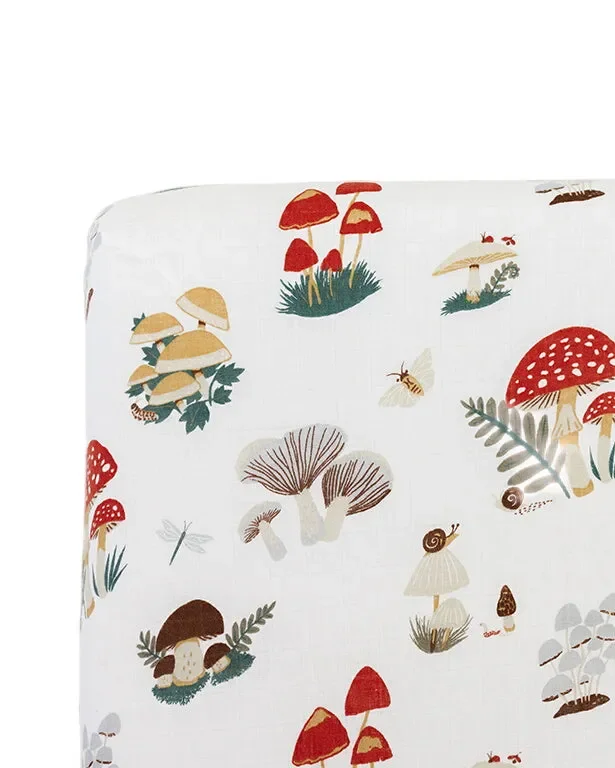 Mushroom Crib Sheet