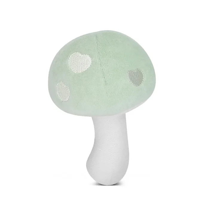 Mushroom Rattle – Mint Velour