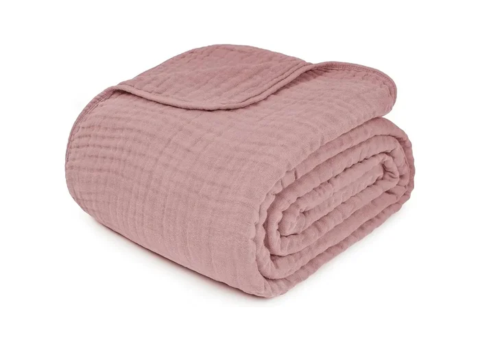 Muslin Blanket – King Size – Mauve