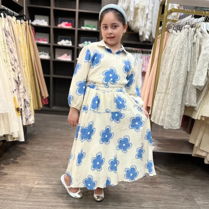 Muslin Skirt – Blue