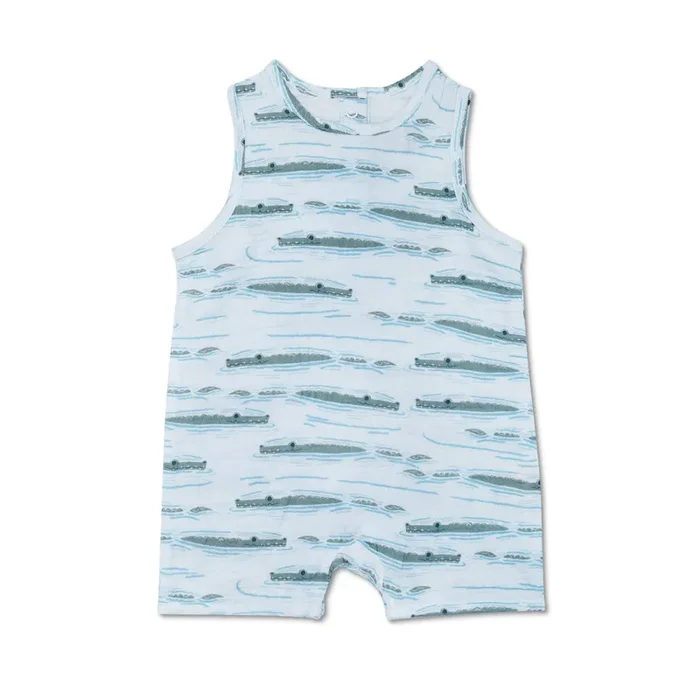 Muslin Sleeveless Coverall – Alligator Isle