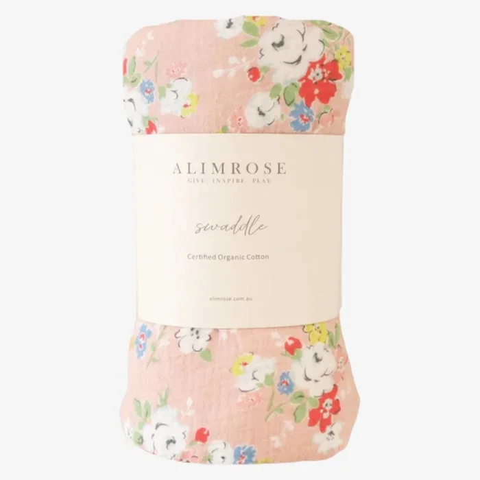 Muslin Swaddle – Vintage Rose
