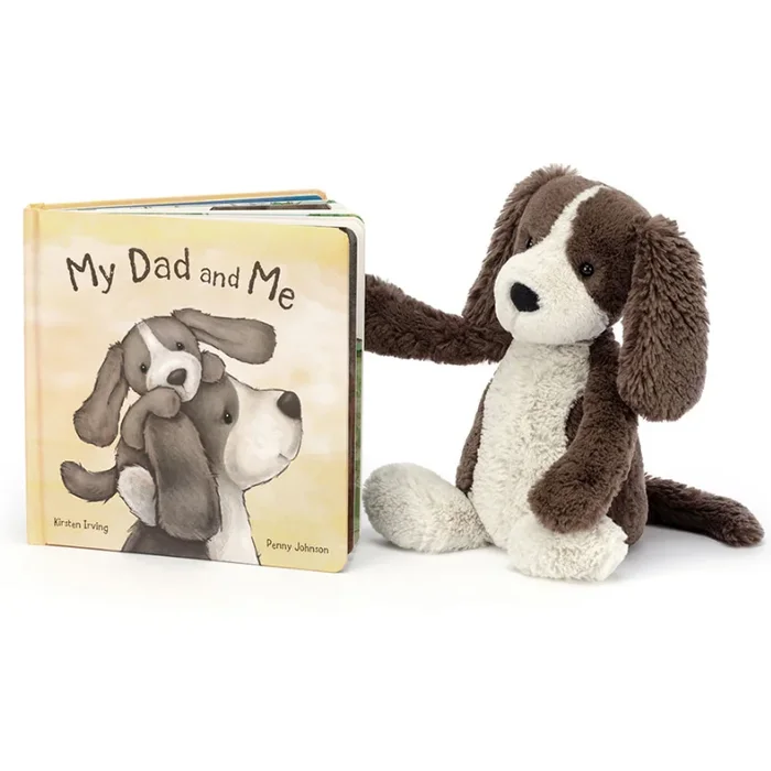 My Dad and Me Book & Bashful Fudge Puppy Bundle