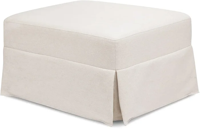 Namesake Crawford Gliding Ottoman – Performance Cream Eco-Weave