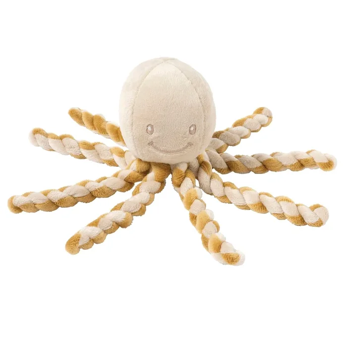 Nattou Piu Piu Soft Toy – Octopus Caramel