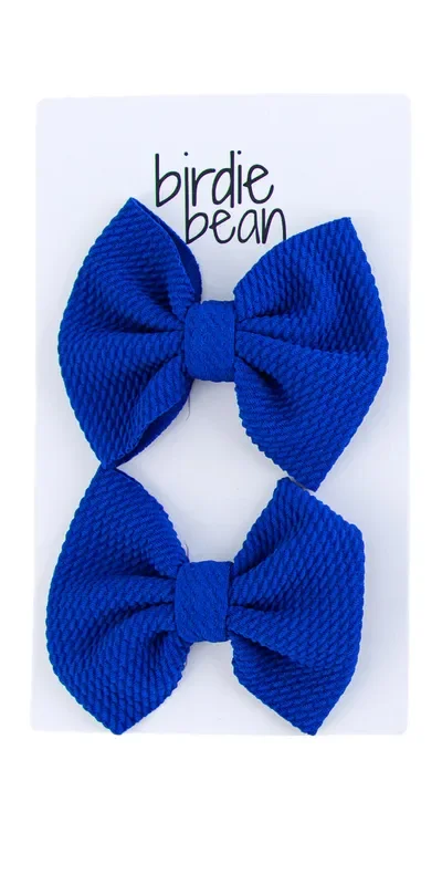 Navy Clippy Bow Set