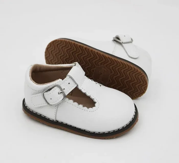 New T-straps White