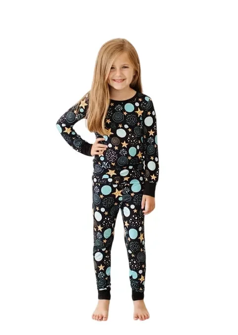 New Year’s Eve Celebration Two Piece Bamboo Pajama Set