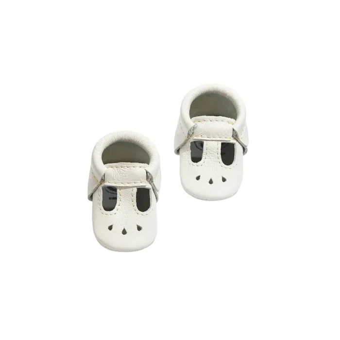 Newborn Bright White Mary Jane Baby Shoe