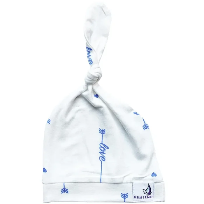 Newborn Top Knot Hat – Love Him