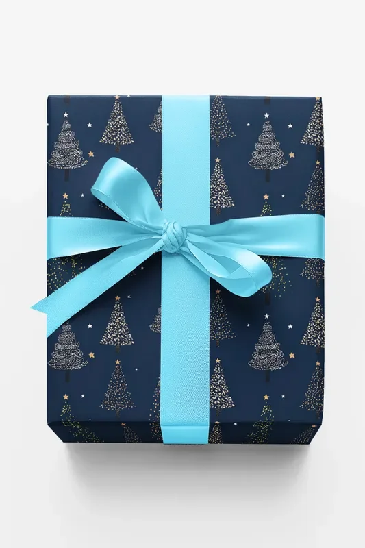 Night Christmas Trees
