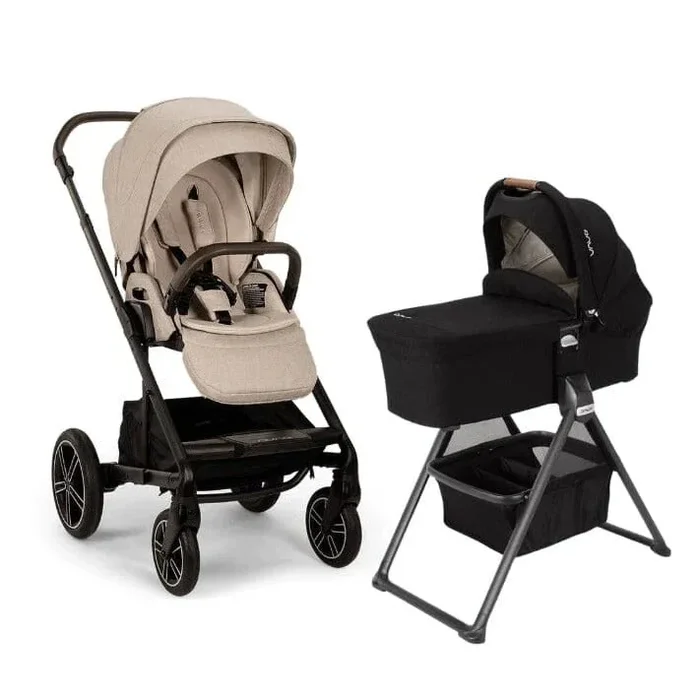Nuna MIXX Next + MIXX Bassinet + Stand Stroller Bundle