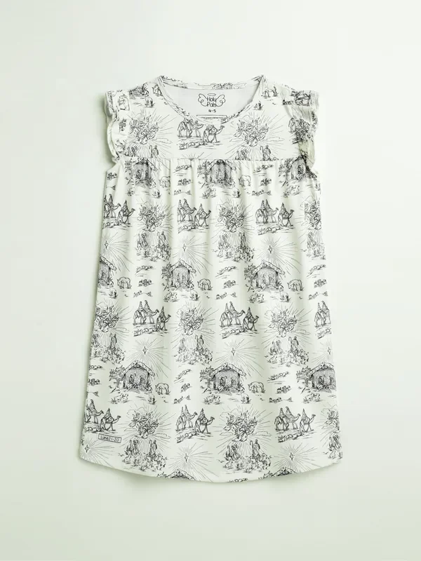 O Little Town Of Bethlehem Nightgown Pj Girls Nightgown Polyester