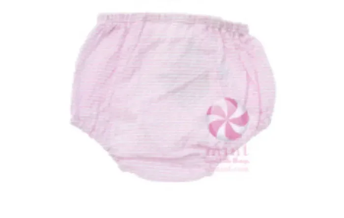 O Mint! Pink Seersucker Diaper Cover-0/6m, 6/12m