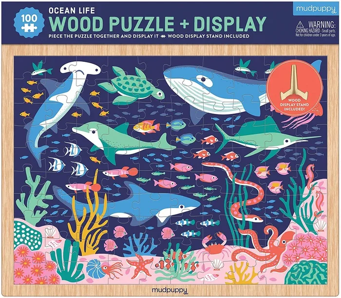 Ocean Life 100 Piece Wood Puzzle