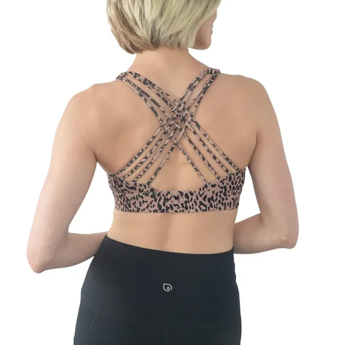 Océane 4 – Medium Support Nursing & Hands Free Pumping Sports Bra (brown Leopard)