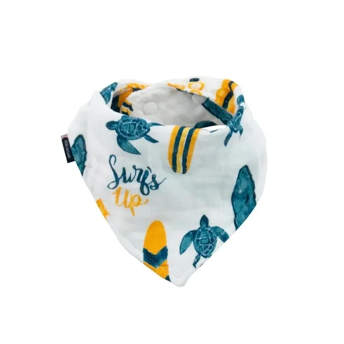 Oh So Soft Muslin Bandana Bib – Surf