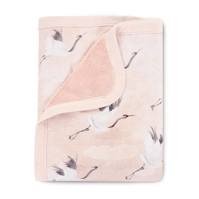 Oilo Crane Jersey Cuddle Blanket