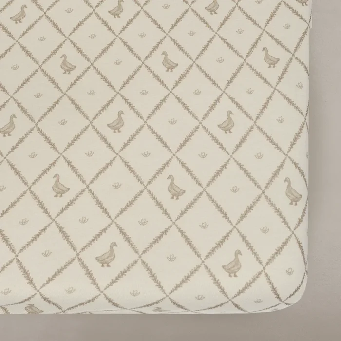 Oilo Duck Crib Sheet