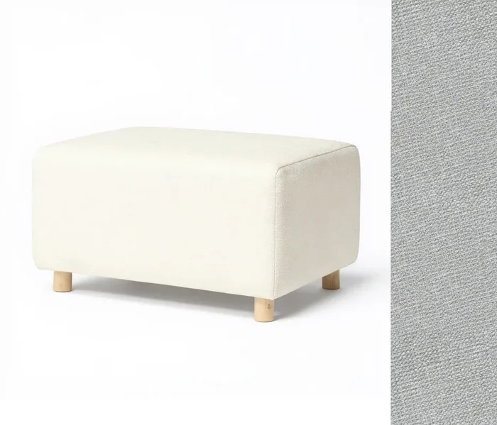 Oilo Ottoman Wide Rectangle Wood Base