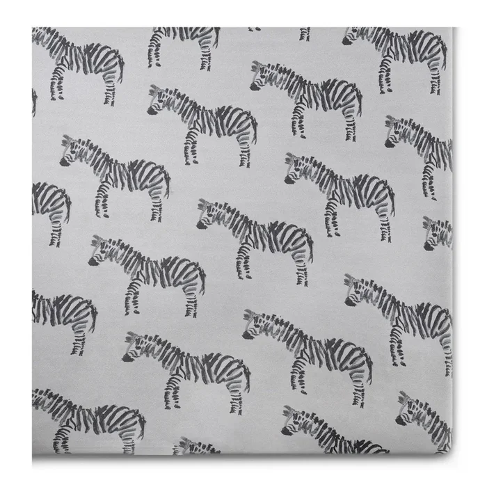 Oilo Zebra Jersey Crib Sheet