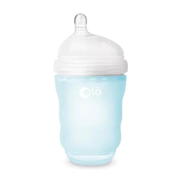 Olababy Silicone Bottle 8oz – Sky Blue / Single Pack