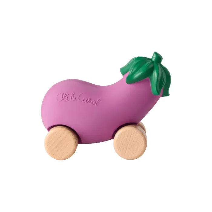 Oli & Carol Emma the Eggplant Baby Car Toy
