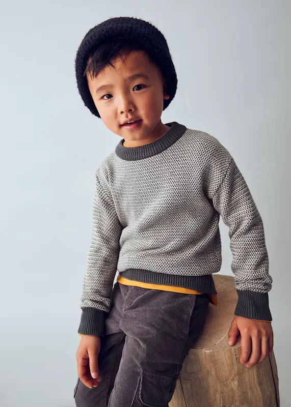 Olive Knit Textured Sweater