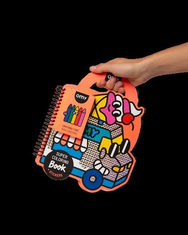 OMY – Super coloring & Stickers book – Yummy