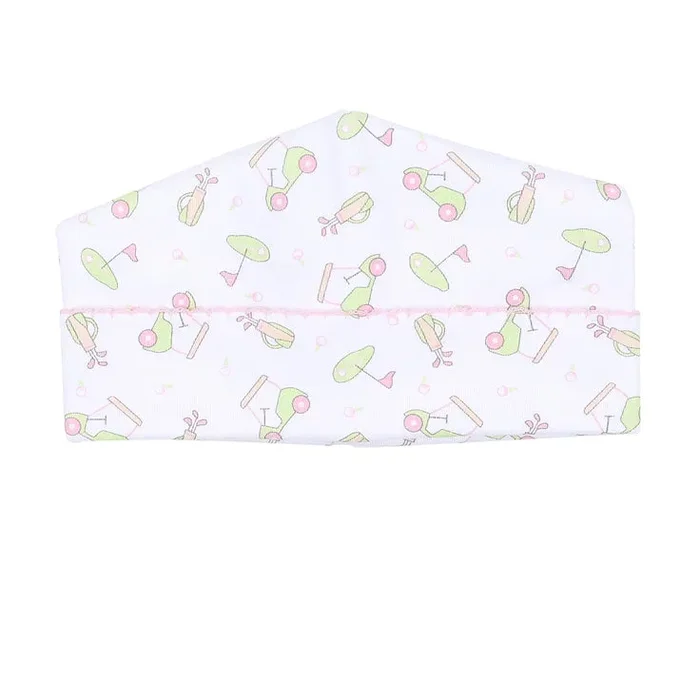 ON THE GREEN PINK PRINTED HAT