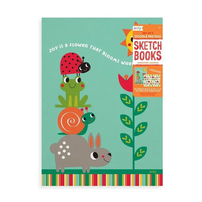Ooly Doodle Pad Duo Sketchbooks | Sunshine Garden