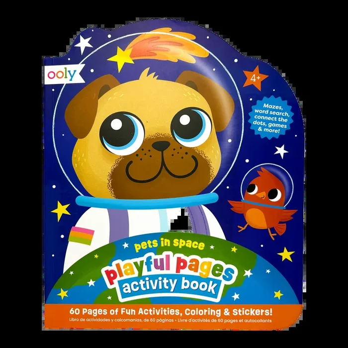 Ooly Playful Pages Activity Book | Pets in Space