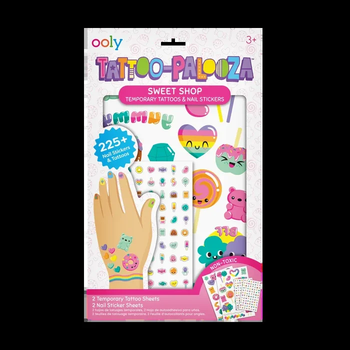 Ooly Tattoo-Palooza Temporary Tattoos & Nail Stickers | Sweet Shop