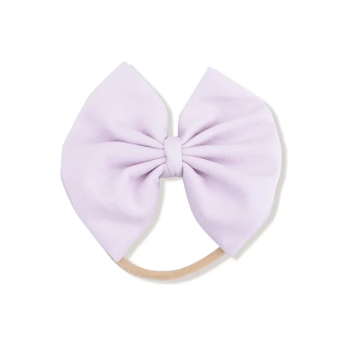 Orchid Hush Big Bow On Soft Headband