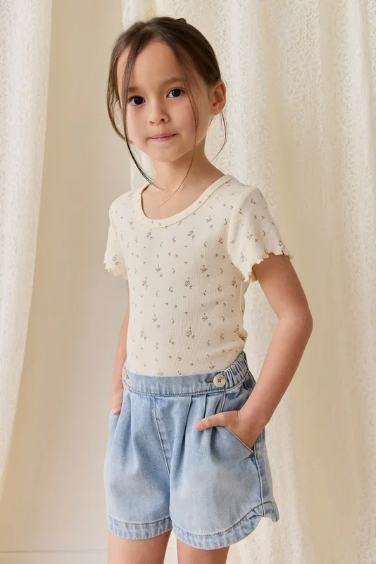 Organic Cotton Fine Rib Ines Top – Dina Antique