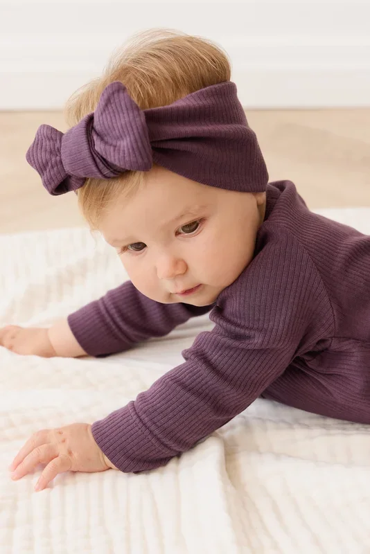 Organic Cotton Modal Lilian Headband – Blackberry