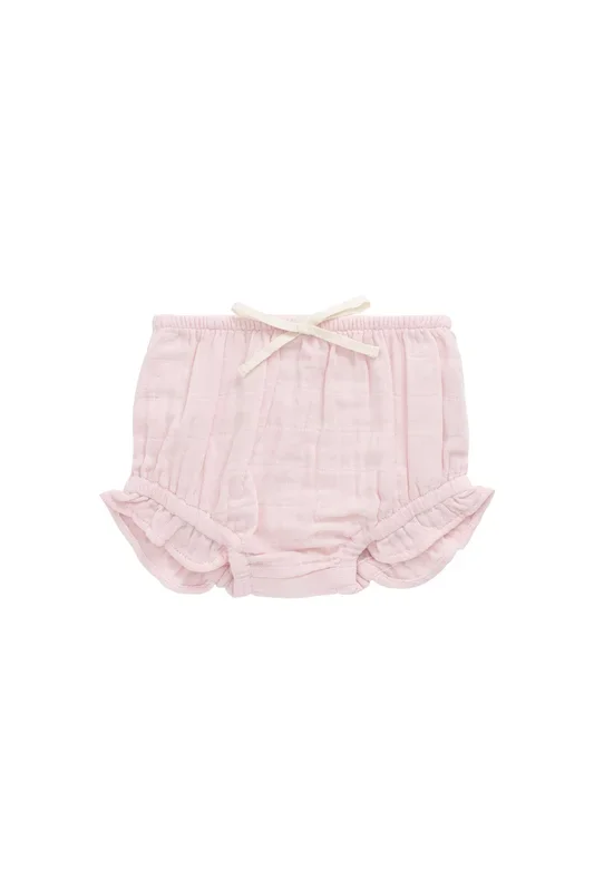 Organic Cotton Muslin Frill Bloomer – Poppy