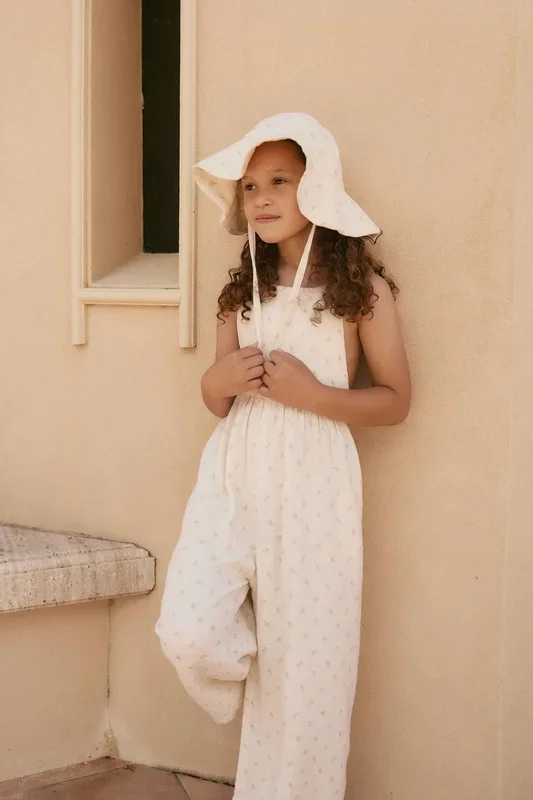 Organic Cotton Muslin Lana Jumpsuit – Vintage Ditsy