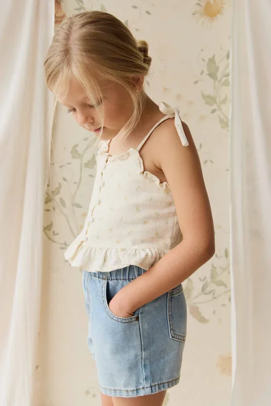 Organic Cotton Muslin Mirabel Top – Vintage Ditsy