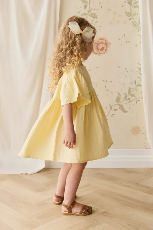 Organic Cotton Muslin Phillipa Dress – Sunshine
