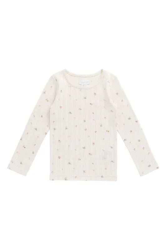 Organic Cotton Pointelle Long Sleeve Top – Sweet Magnolia Simple