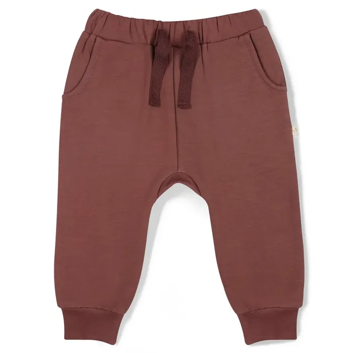 Organic Fleece Jogger Pants – Plum
