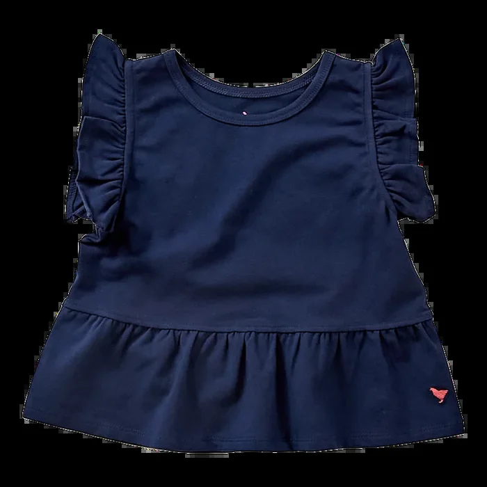 Organic Knit Top, Navy