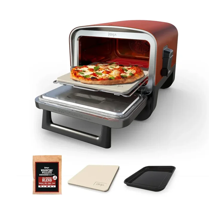 Outdoor Electric Woodfire Pizza Oven – 8-in-1