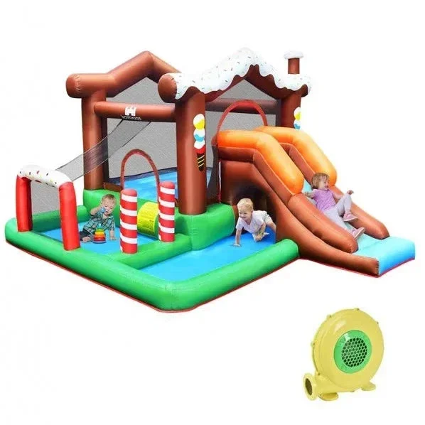 Outdoor Indoor Inflatable Kids Bounce House With 480W Air Blower