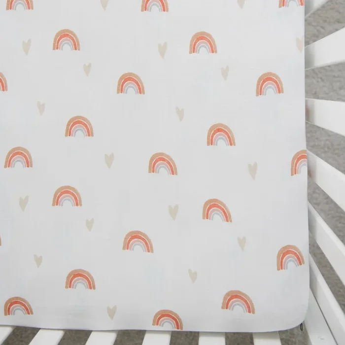 Over the Rainbow Stretchy Crib Sheet