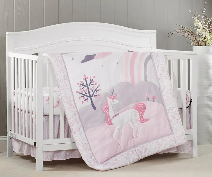 Oxford Baby Athena 3 pc Baby Crib Nursery Bedding Set