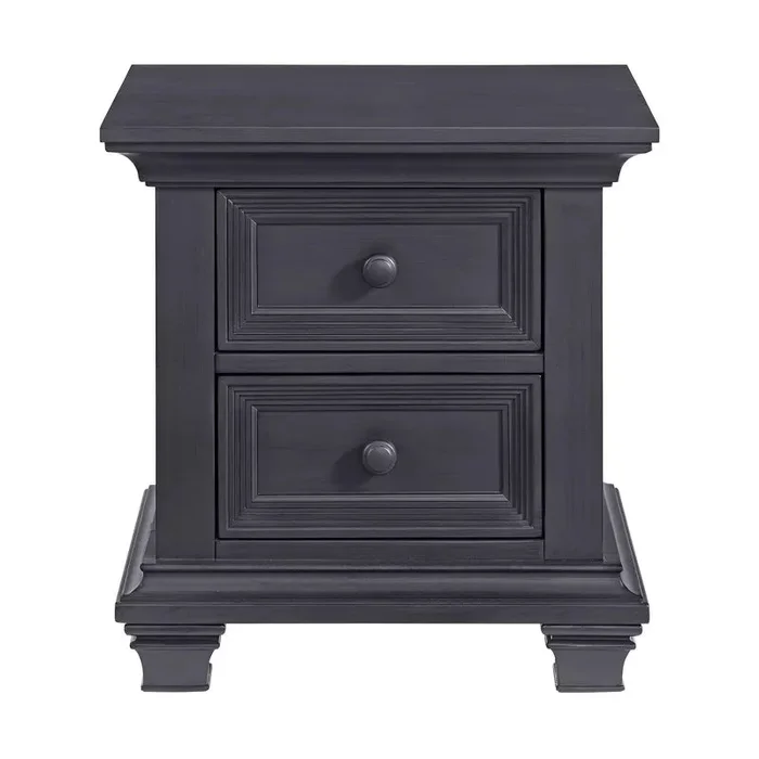 Oxford Baby Weston 2-Drawer Nightstand – Midnight Slate