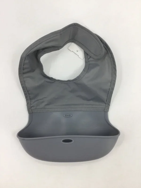 Oxo Gray Silicone Bib