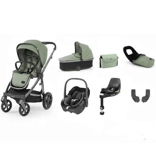 Oyster 3 Luxury Pebble 360 Bundle (7pc Set) – Gun Metal / Spearmint